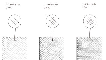 ペン【ハッチングによる表現】